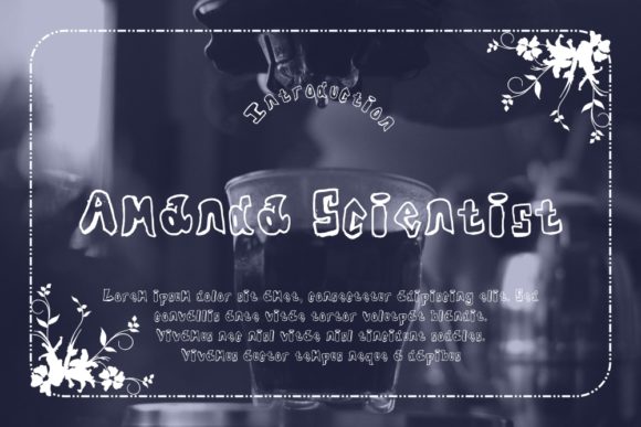 Amanda Scientist Font for Creative Design