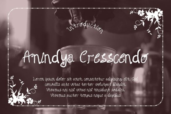 Anindya Cresscendo: A Font Full of Personality