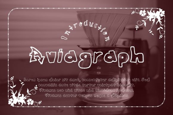 Aviagraph: A Creative Font for Makers