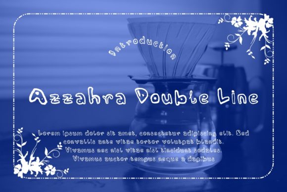 Azzahra Double Line Font