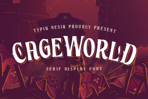 Cageworld: A Vintage Display Font for Web Design