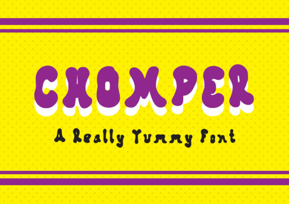 Chomper: A Bold Display Font
