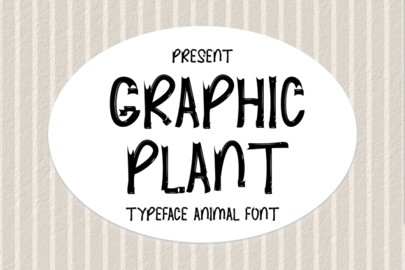 Graphic Plant Font for Creative Projects