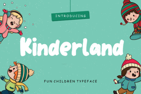 Kinderland: A Fun Display Font for Creative Marketing