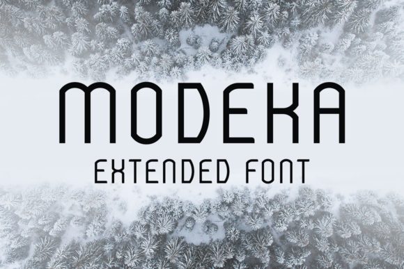 Modeka Extended: A Bold Display Font