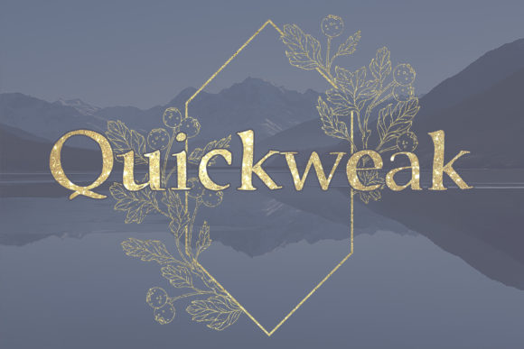 Quickweak: A Font for Business Style