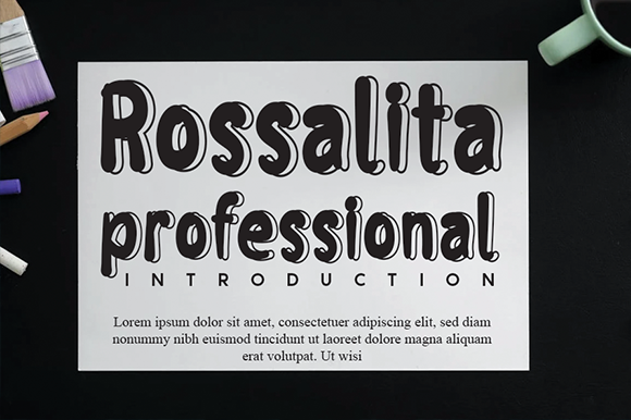 Rossalita: A Bold Display Font