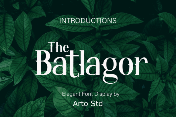 The Batlagor: A Vintage Display Font for Impactful Campaigns