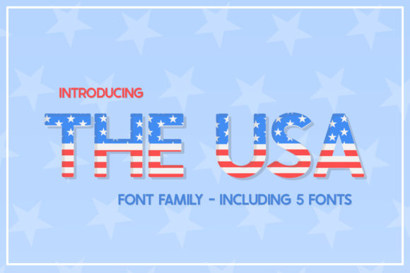 The USA: A Bold Display Font
