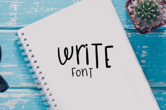Write Display Font: Classic Charm for Handmade Labels & Printables